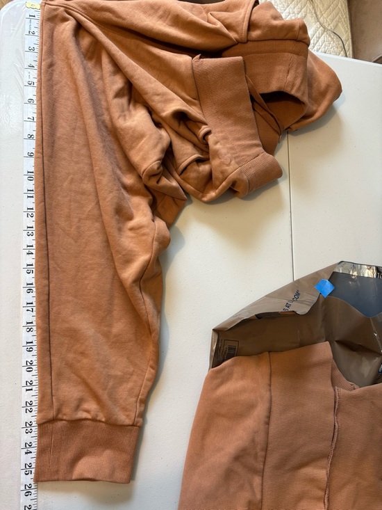 CALIA by Carrie Underwood Brown Sweatshirt & Jogger Set Size Medium Loungewear - Picture 15 of 16